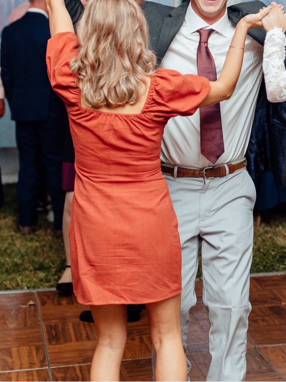 Nasty Gal Rust Orange Mini Dress